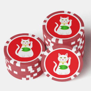 Jetons De Poker Chat Oriental Lucky
