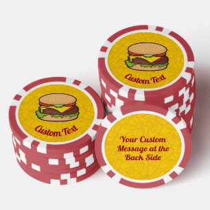 Jetons De Poker Cheeseburger