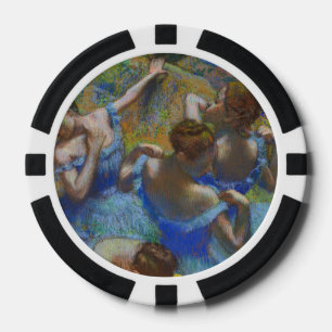 Jetons De Poker Chef-d'œuvre d'art fin pastel Danseuses bleues de 