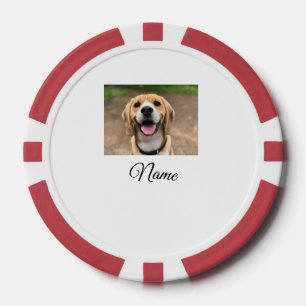 Jetons De Poker Chien chat photo ajouter le nom de l'animal de com