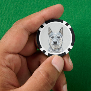 Jetons De Poker Chien de bétail australien - Cute Original Dog Art