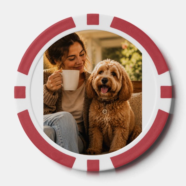 Jetons De Poker Chien et café (Recto)
