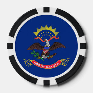 Jetons De Poker Chiffres de poker patriotique avec Drapeau du Dako