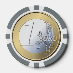 Jetons De Poker Chiffres de poker personnalisés Euro Coin