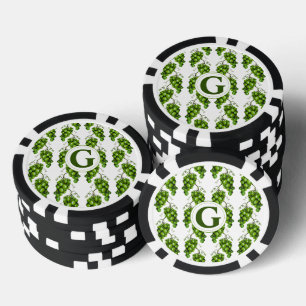 Jetons De Poker Chip de poker aux raisins verts