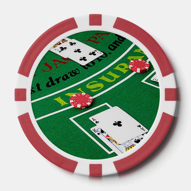 Jetons De Poker Chip de poker Black Jack (Recto)