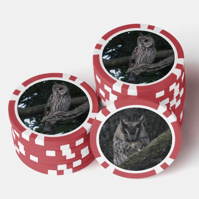 Jetons De Poker Chip de poker gros-plan à oreilles (Empiler)