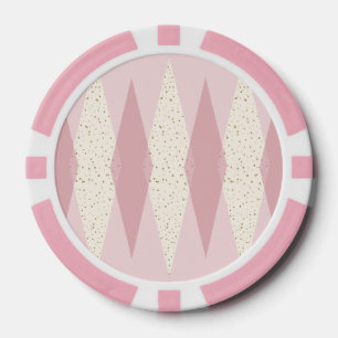 Jetons De Poker Chip de poker Jacquard rose moderne du milieu du s