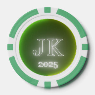 Jetons De Poker Chip de poker jaune vert JK 2025