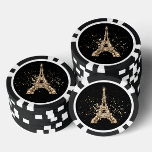 Jetons De Poker Chip de poker Tour Eiffel