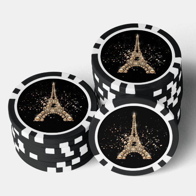 Jetons De Poker Chip de poker Tour Eiffel (Empiler)
