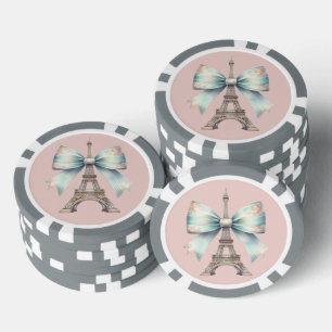Jetons De Poker Chip de poker Tour Eiffel et Bow