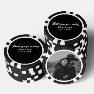 Jetons De Poker Chip Mariage personnalisé Favoriser Merci
