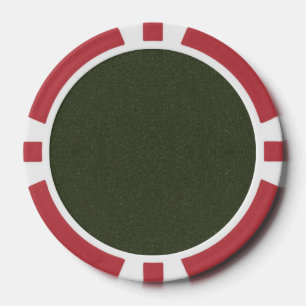 Jetons De Poker Chip Poker Vert Moss foncé personnalisé