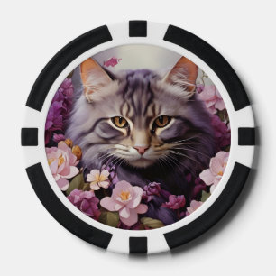 Jetons De Poker Chips de poche Lucky pour Amoureux de les chats