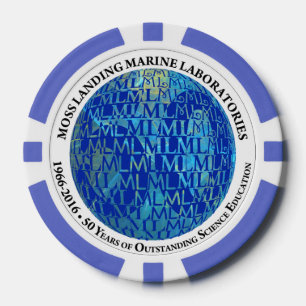 Jetons De Poker Chips de poker : 50e anniversaire de MLML (globe)