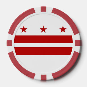 Jetons De Poker Chips de poker avec Drapeau de Washington DC