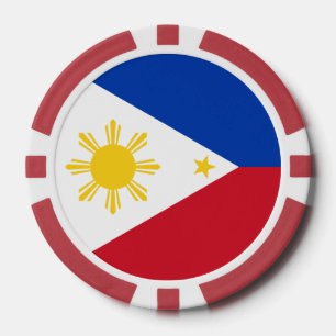 Jetons De Poker Chips de poker avec le drapeau des Philippines