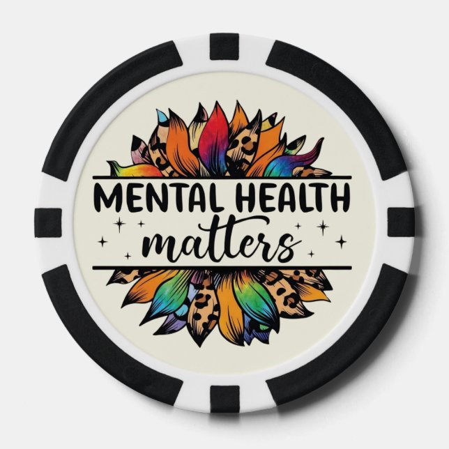Jetons De Poker Chips de poker avec sensibilisation "La santé ment (Recto)