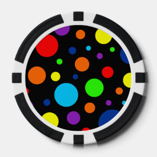 Jetons De Poker Chips de poker Black Rainbow Spots