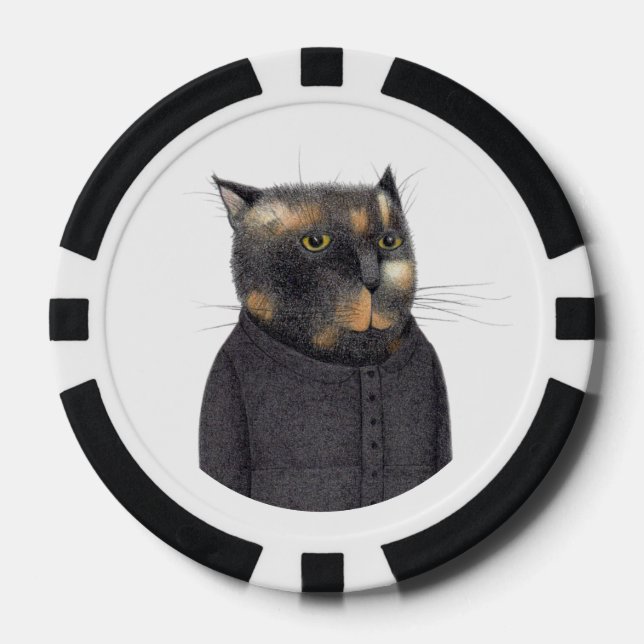 Jetons De Poker Chips de poker CAT MAID DE LDY (Recto)