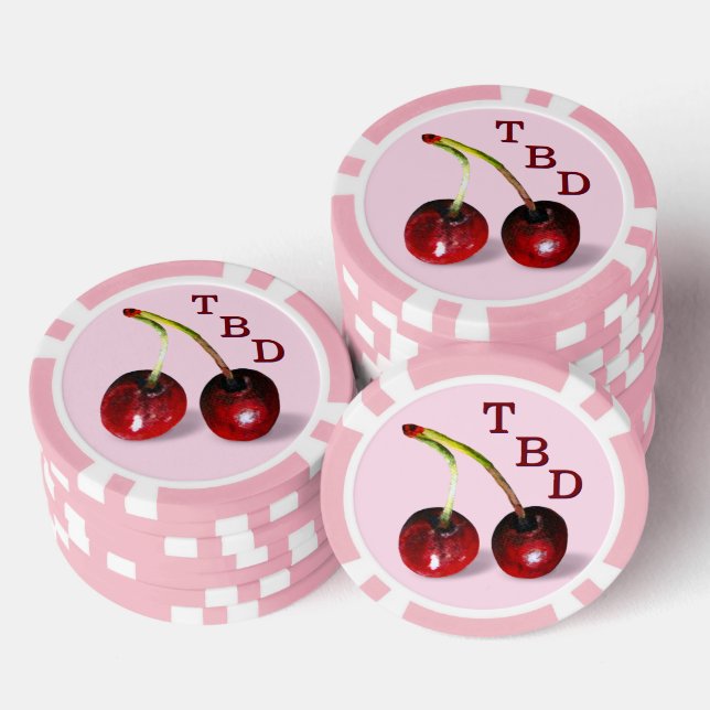 Jetons De Poker Chips de poker cerises (Empiler)