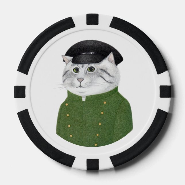 Jetons De Poker Chips de poker CHAUFFEUR CAT (Recto)
