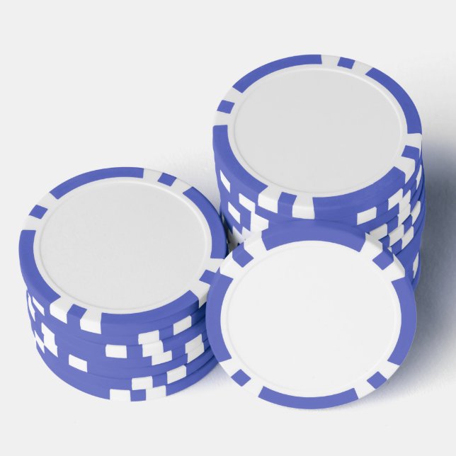 Jetons De Poker Chips de poker composites, Bleu Barré (Empiler)