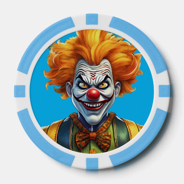 Jetons De Poker Chips de poker composites de clowns à effroi perso (Recto)