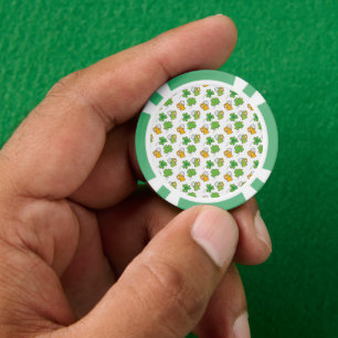 Jetons De Poker Chips de poker de la Saint Patrick