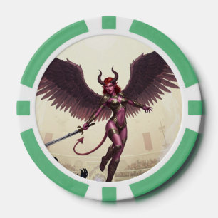 Jetons De Poker Chips De Poker Devil Angel - Où Les Légendes Sont