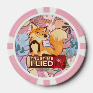 Jetons De Poker Chips de poker : Faites-moi confiance I Lied (rose