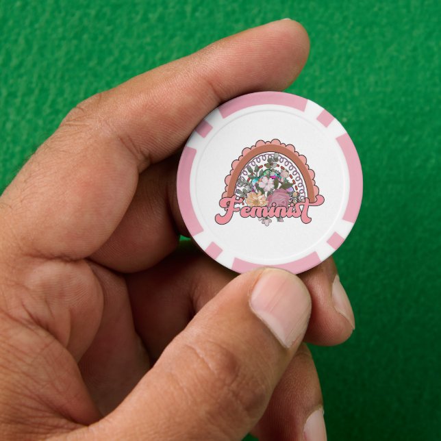 Jetons De Poker Chips de poker féministes (main)