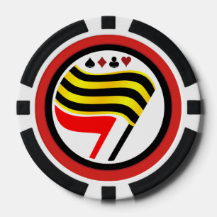Jetons De Poker Chips de Poker Gold Flag