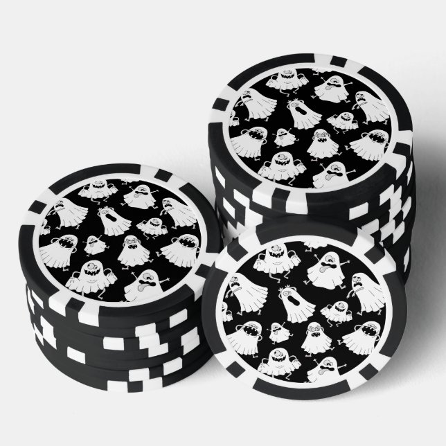 Jetons De Poker Chips de poker Goofy Ghosts (Empiler)