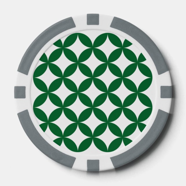 Jetons De Poker Chips de poker Green Shippo (Recto)