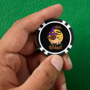 Jetons De Poker Chips de poker Halloween Puggy