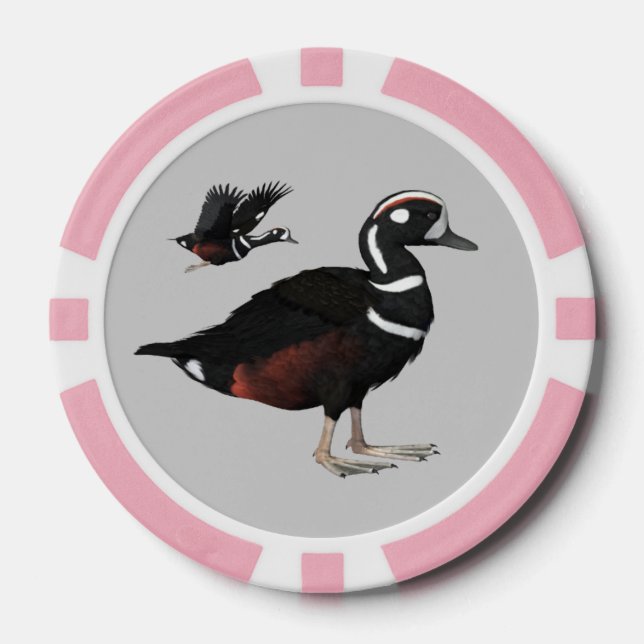 Jetons De Poker Chips de poker Harlequin Duck (Recto)