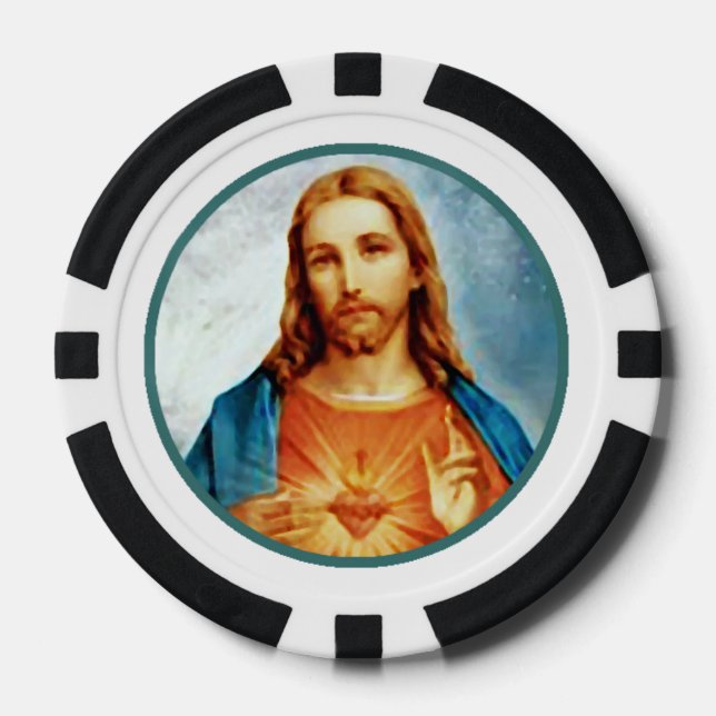 Jetons De Poker Chips de poker Jésus (Recto)