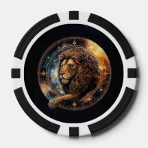 Chips de poker Lion Leo - Symbole Zodiaque