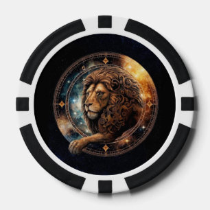 Jetons De Poker Chips de poker Lion Leo - Symbole Zodiaque
