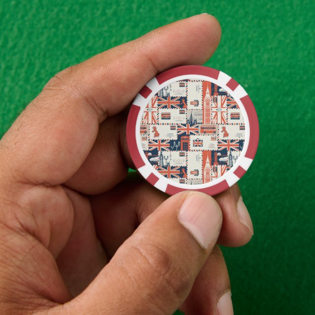 Jetons De Poker Chips de poker London Post (main)