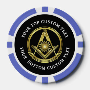 Jetons De Poker Chips de poker maçonnique Grand Lodge   Purple et
