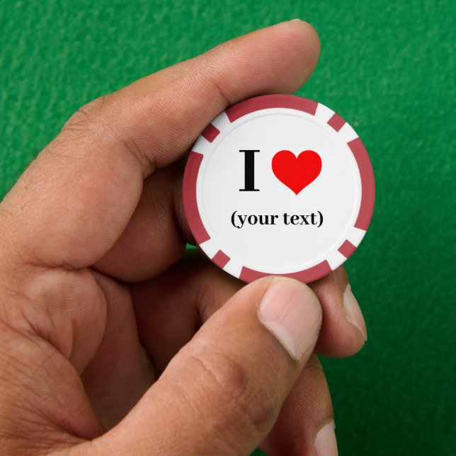 Jetons De Poker Chips de poker - Personnalisé - Ajouter image / te (main)
