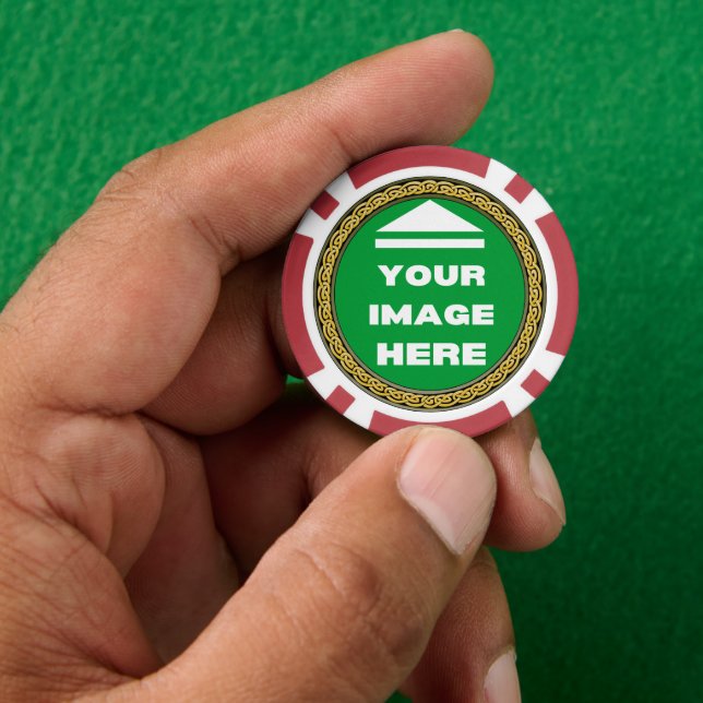 Jetons De Poker Chips de poker - Personnalisé - Ajouter image / te (main)