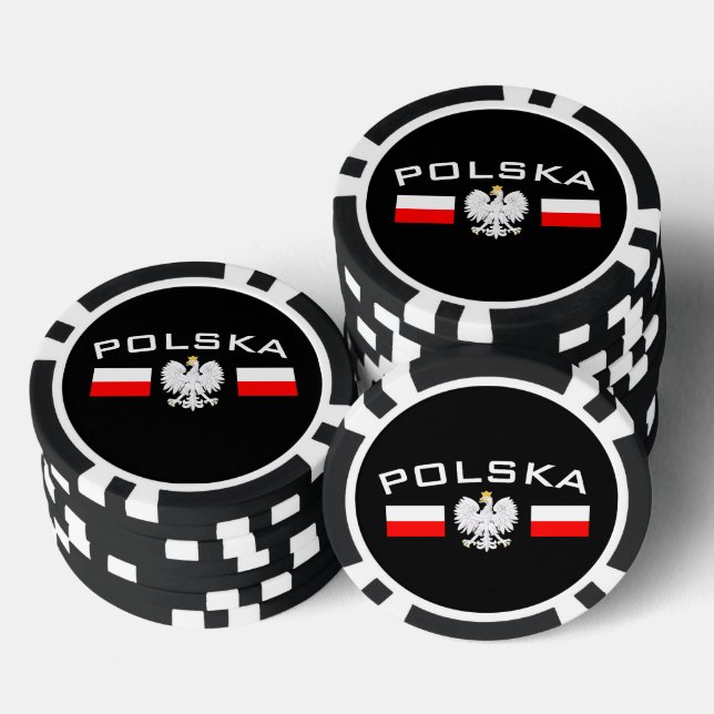 Jetons De Poker Chips de poker polonais Eagle (Empiler)