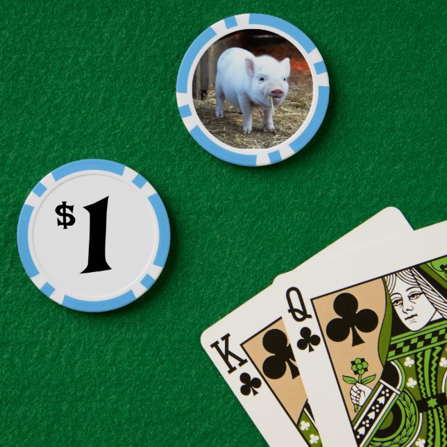Jetons De Poker Chips de poker pour cochon de ferme (Table de poker (double))