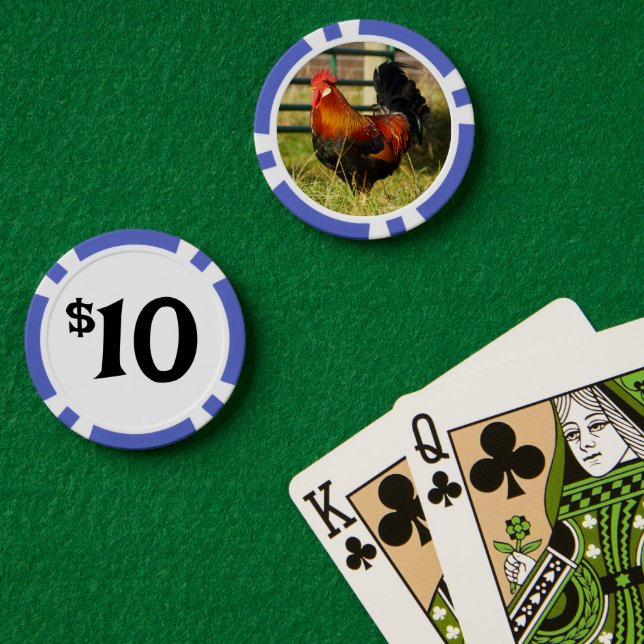 Jetons De Poker Chips de poker pour coq de ferme (Table de poker (double))