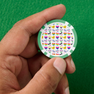 Jetons De Poker Chips de poker Pride Hearts