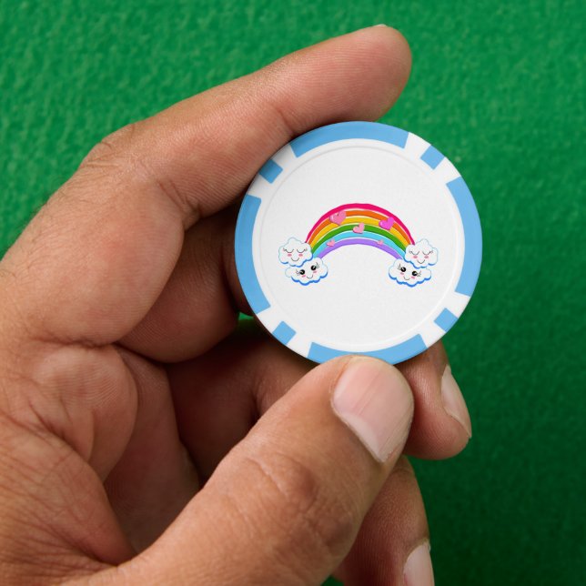 Jetons De Poker Chips de poker Rainbow Clouds (main)